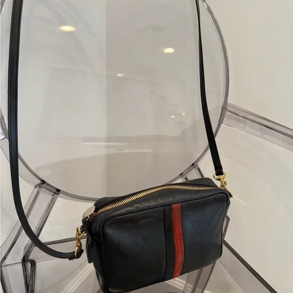 Clare V Black Crossbody with Red Accent - Picture 7 of 7